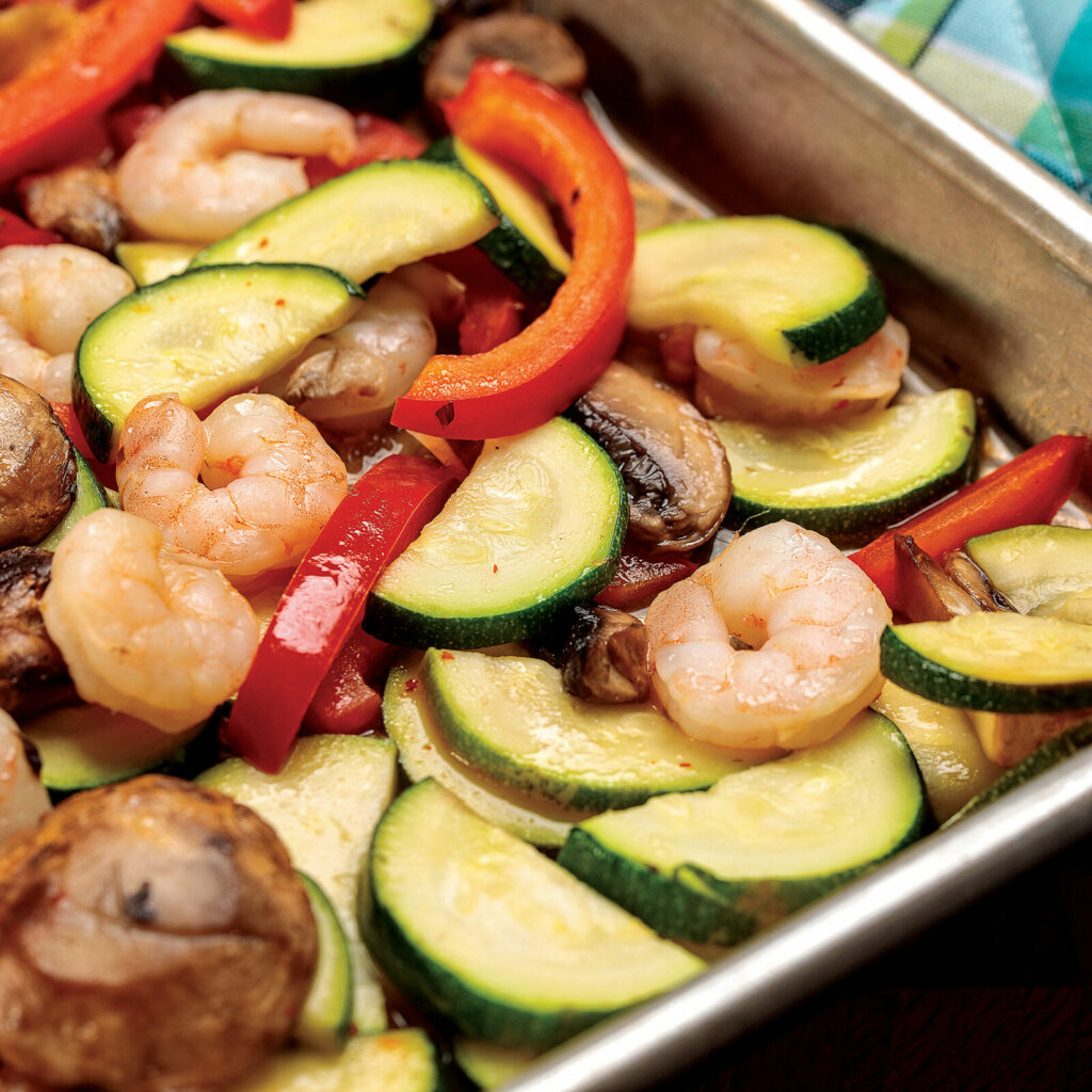 One Pan Shrimp and Veggies