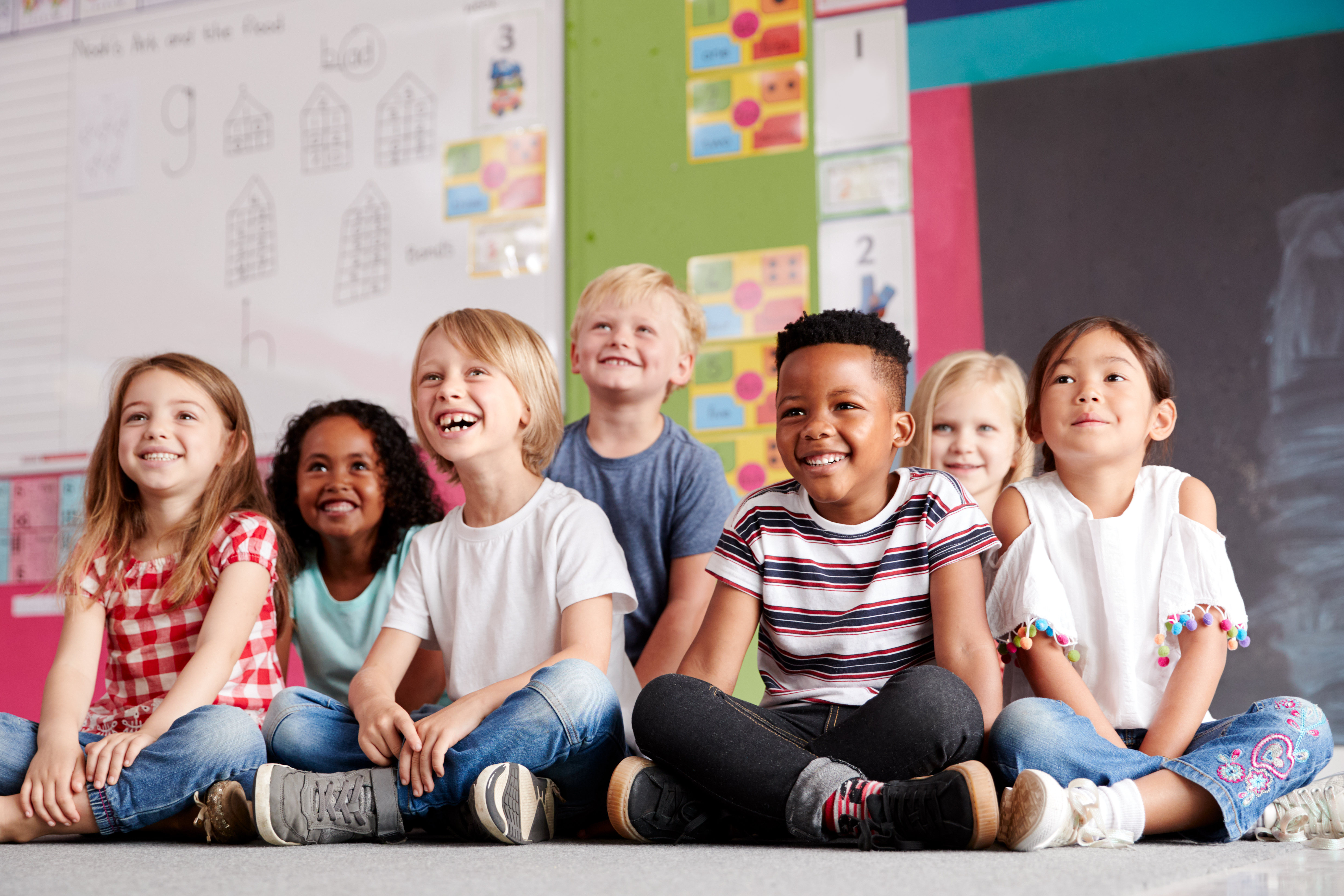Kids laughing