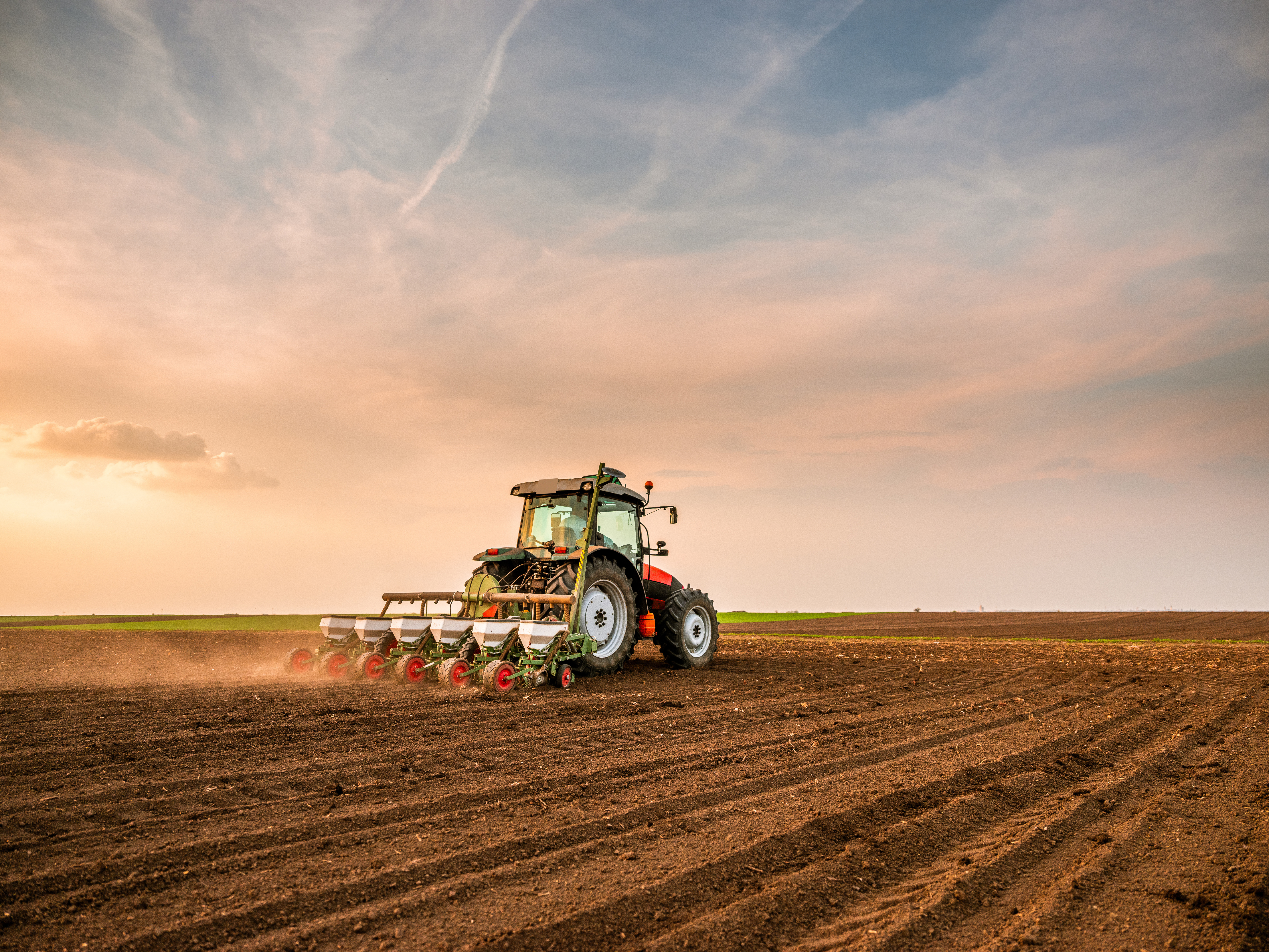 Tractor in feild
