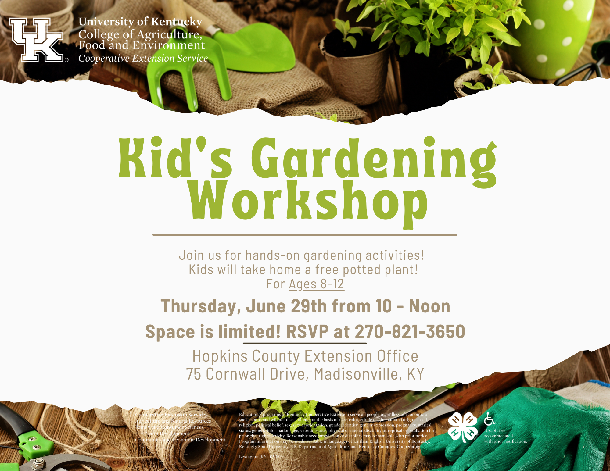 Kids Gardening Workshop