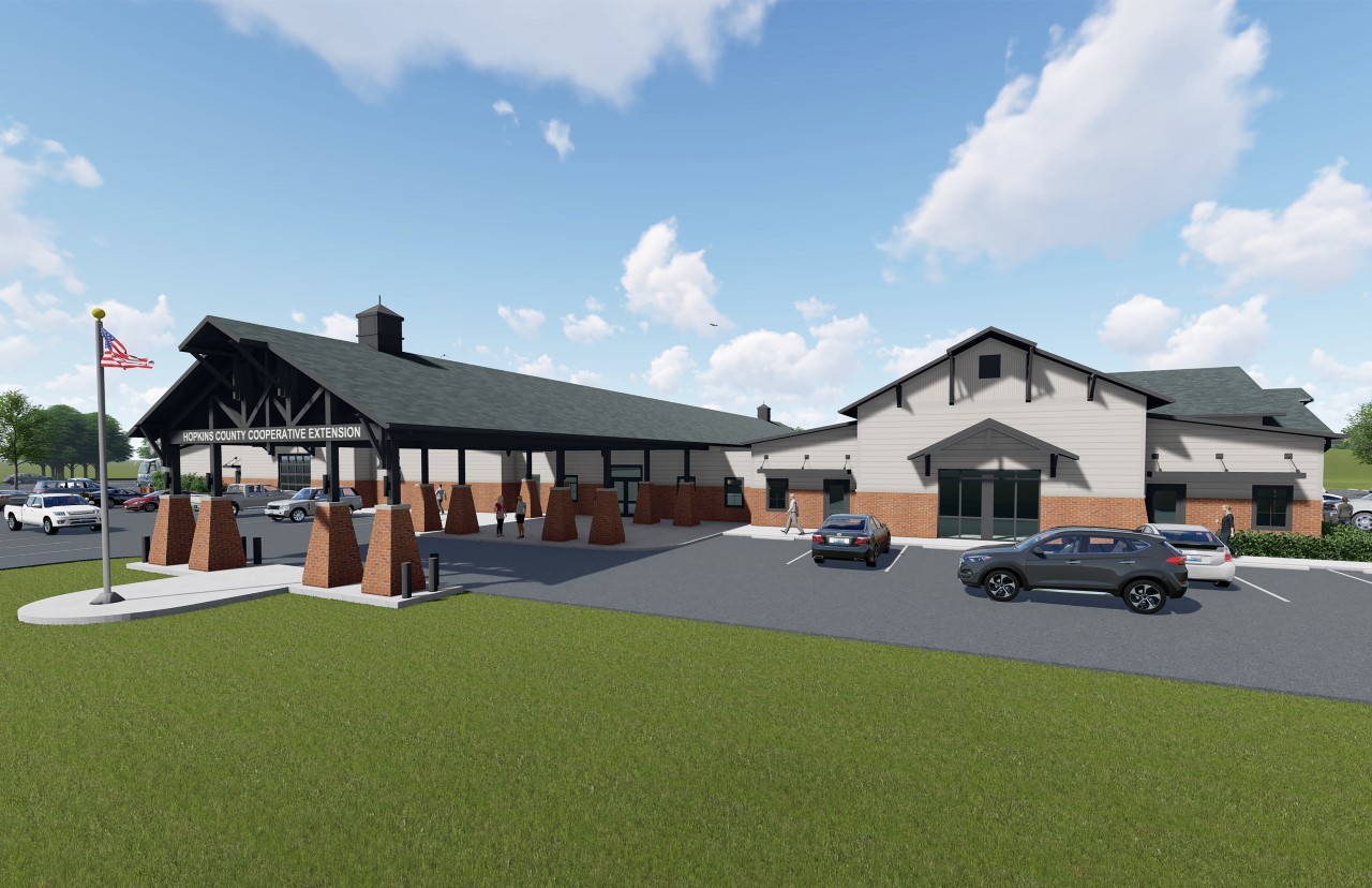 Architectural Rendering of the new Hopkins County Extension Office